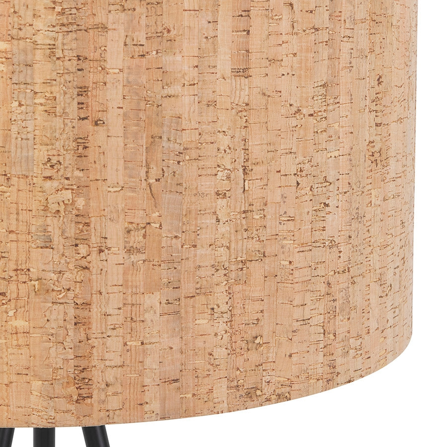 Aurelia | Driepoot Vloerlamp – Kurken kap – Elegante uitstraling-OfficeKing