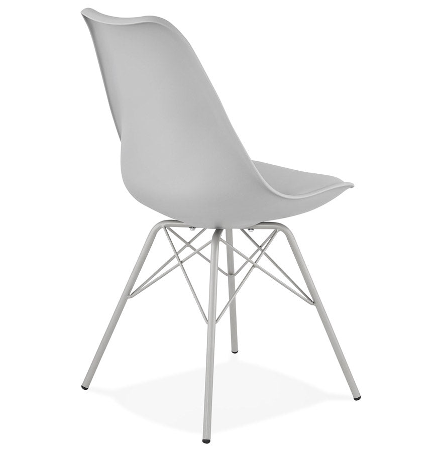 Virella | Grijze Designstoel – industriële elegantie-OfficeKing
