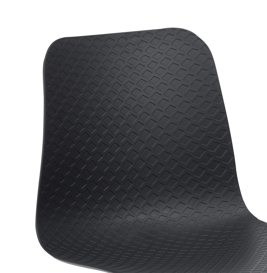 Nerova | Luxe zwart-witte stoel met metalen voet-OfficeKing