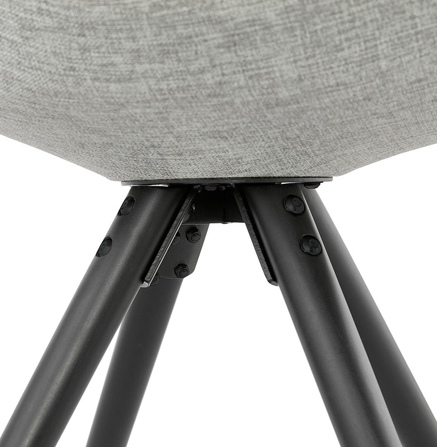 Gravitas | Luxe grijze stoel met zwarte poten – modern design-OfficeKing