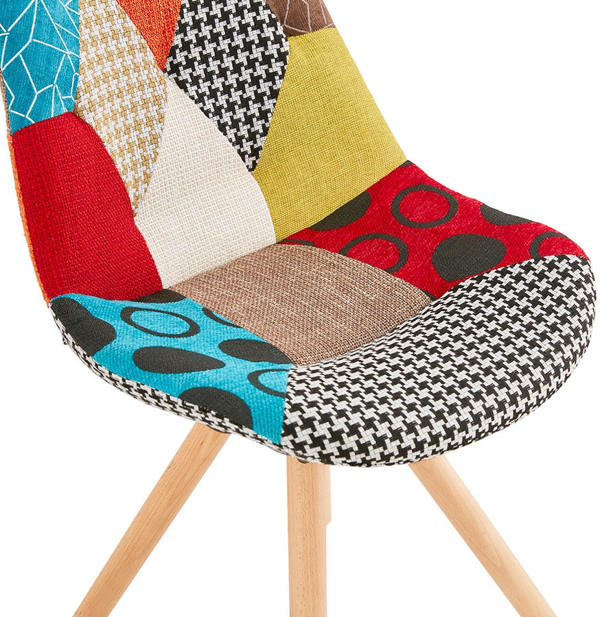 Lunara | Luxe designstoel met patchworkstof-OfficeKing