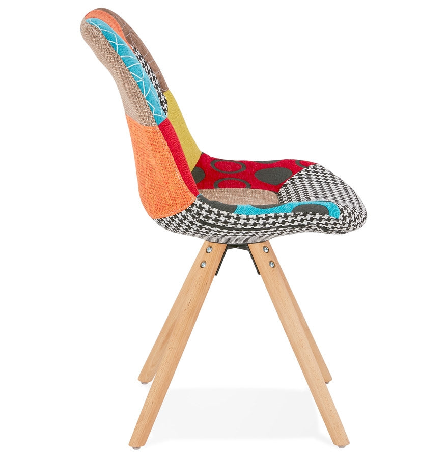 Lunara | Luxe designstoel met patchworkstof-OfficeKing
