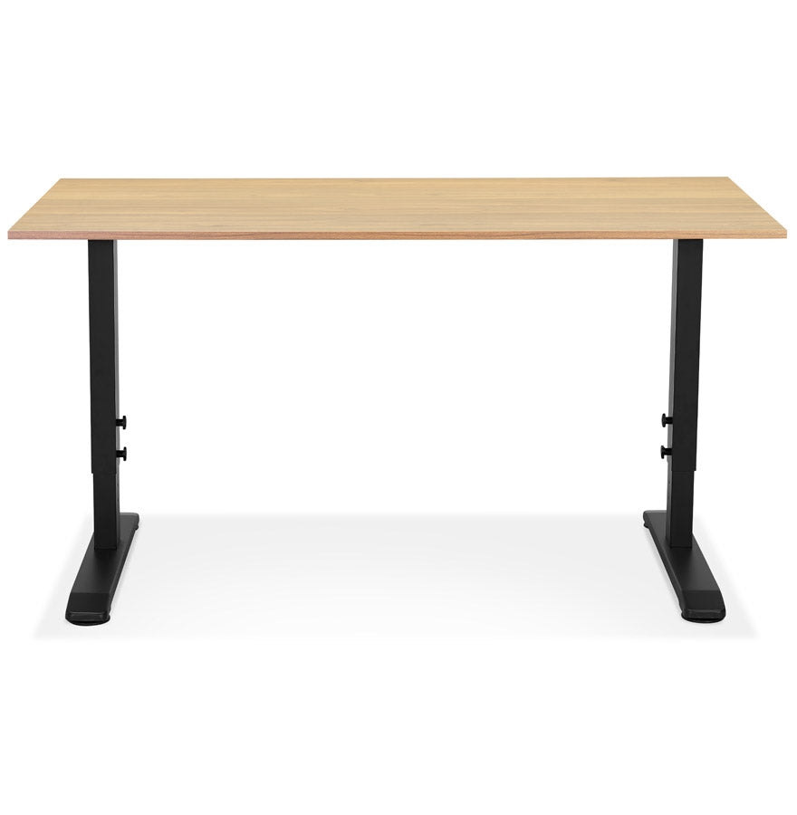 Alureo | Hoogte Verstelbaar Bureau – Elegant Design – Duurzaam Hout & Metaal-OfficeKing