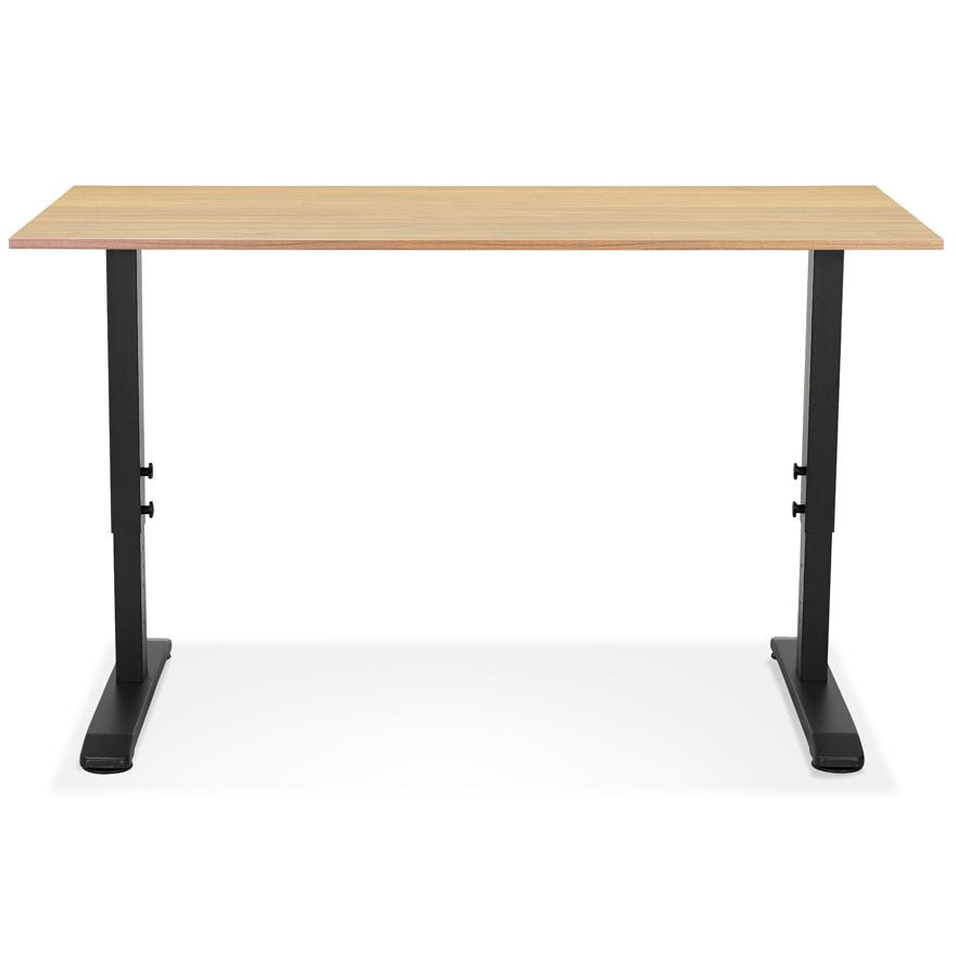 Alureo | Hoogte Verstelbaar Bureau – Elegant Design – Duurzaam Hout & Metaal-OfficeKing