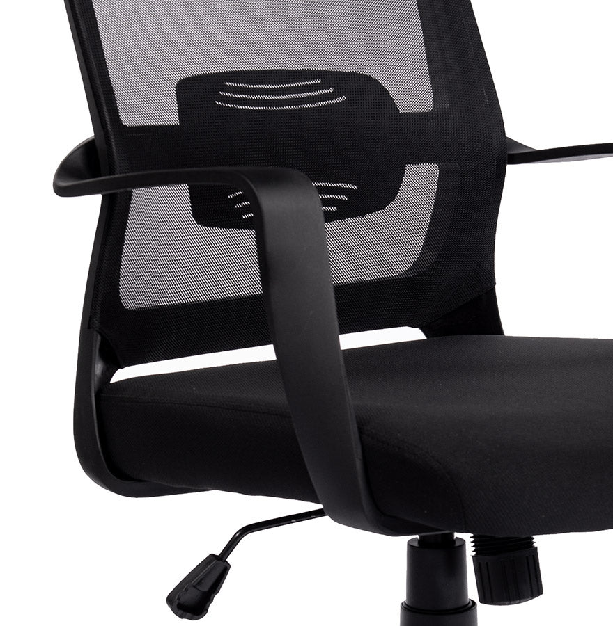 Vantigo | Luxe bureaustoel van zwart textiel - ergonomisch en stijlvol