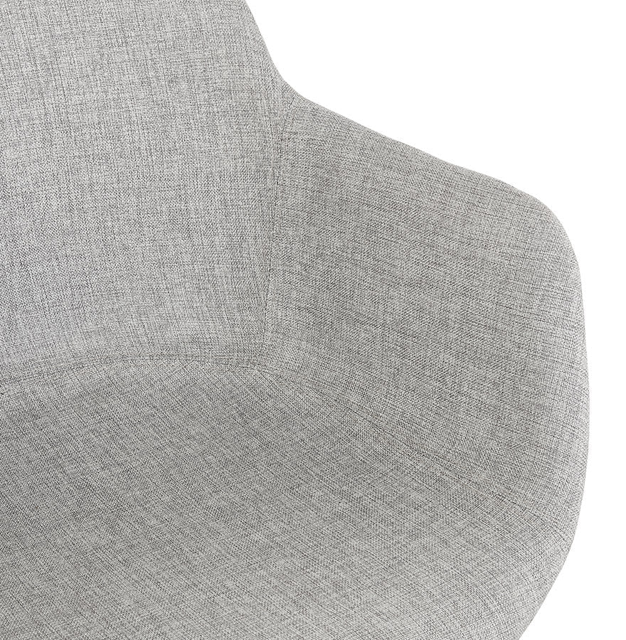 Lunara | Luxe lichtgrijze stoel met armleuningen - comfort en stijl
