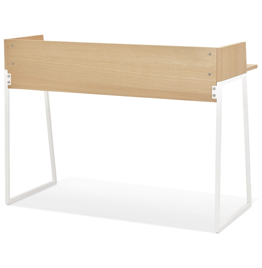 Salmoné | Elegante Designbureau in natuurlijk hout en wit metaal-OfficeKing
