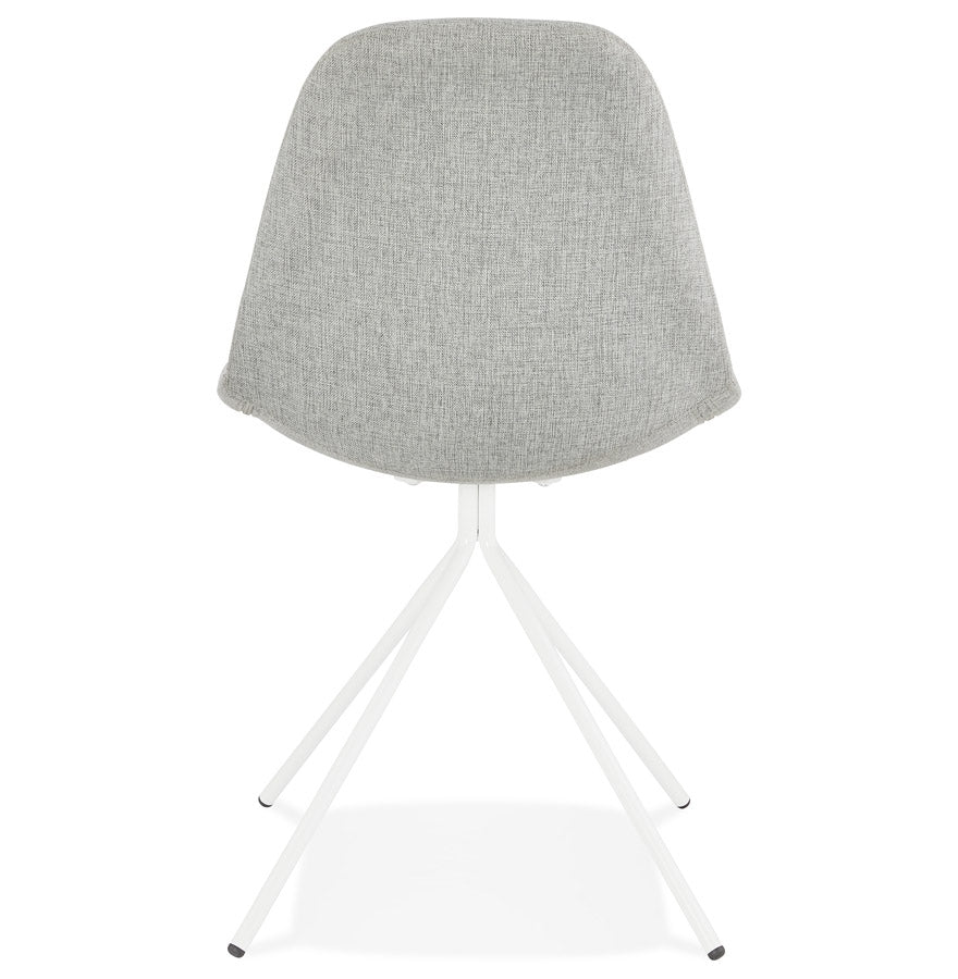 Veloria | Luxe designstoel in grijs stof β elegant en stijlvol-OfficeKing