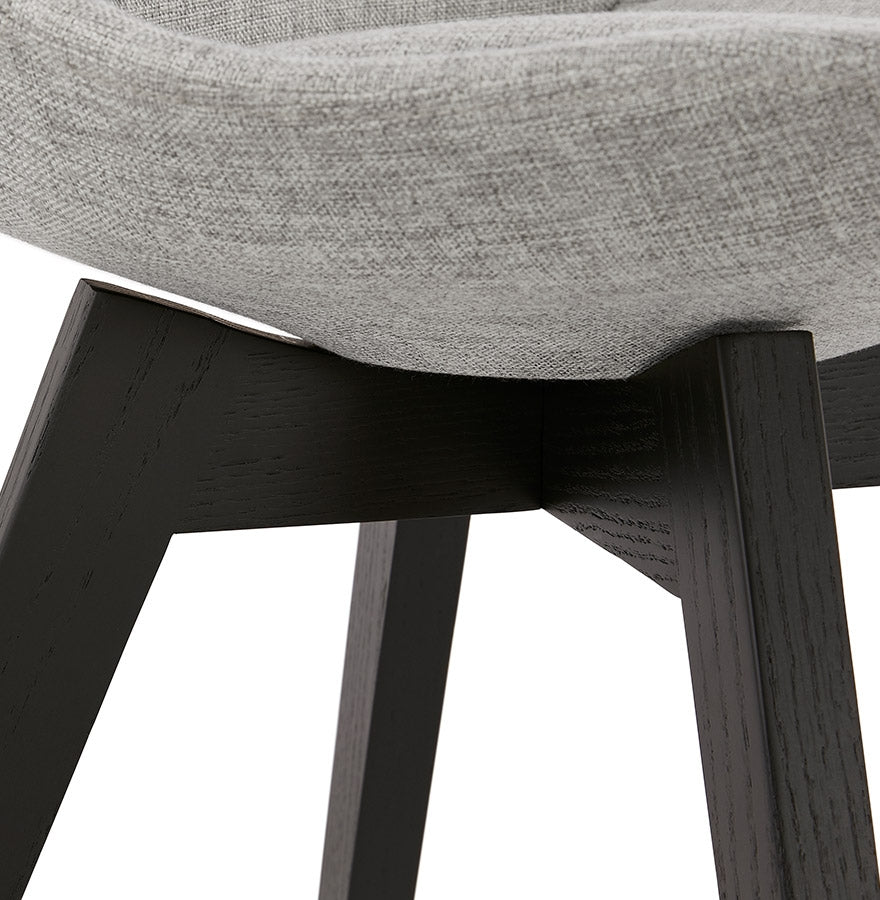 Vellora | Luxe designstoel in grijs stof – elegant en comfortabel-OfficeKing