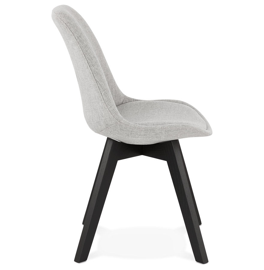Vellora | Luxe designstoel in grijs stof – elegant en comfortabel-OfficeKing