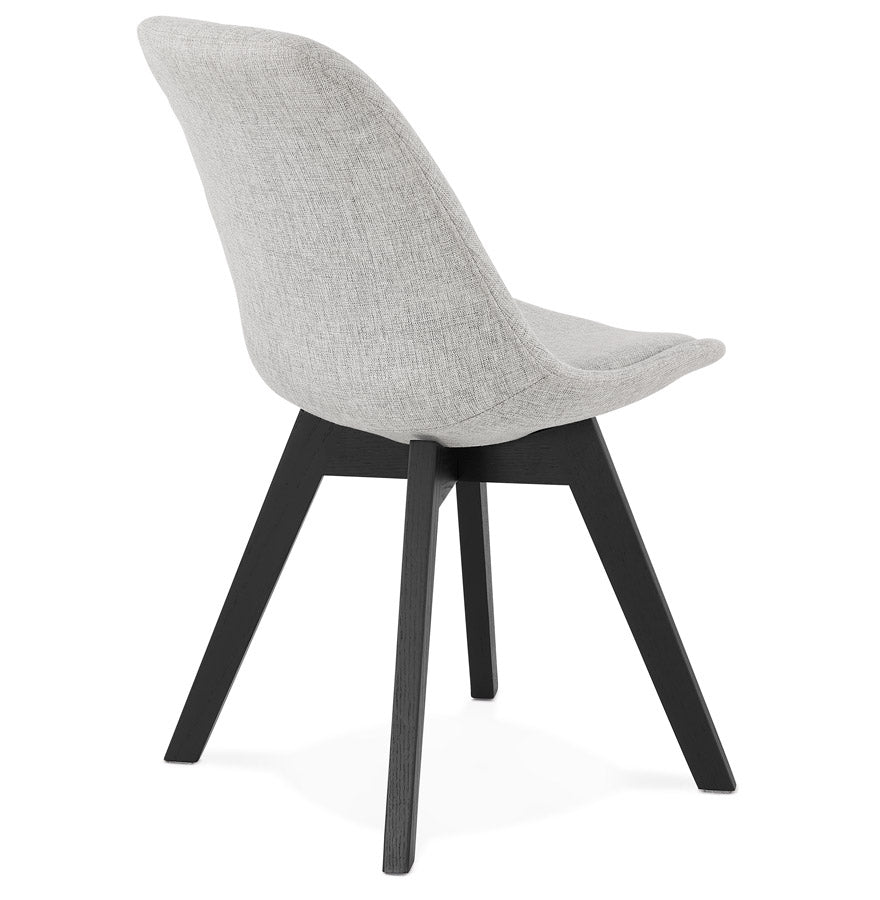 Vellora | Luxe designstoel in grijs stof – elegant en comfortabel-OfficeKing