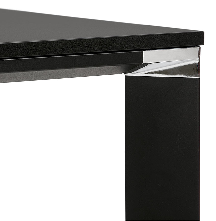 Noxara | Elegante vergadertafel – zwart – 140x140 cm