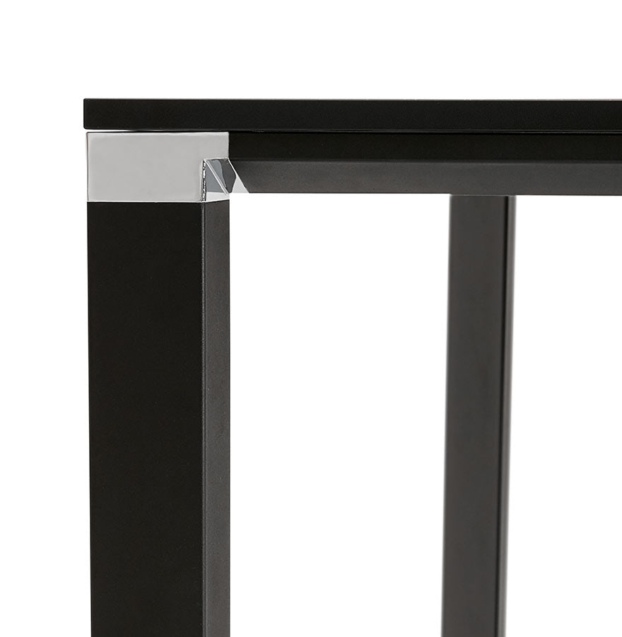 Noxara | Elegante vergadertafel – zwart – 140x140 cm