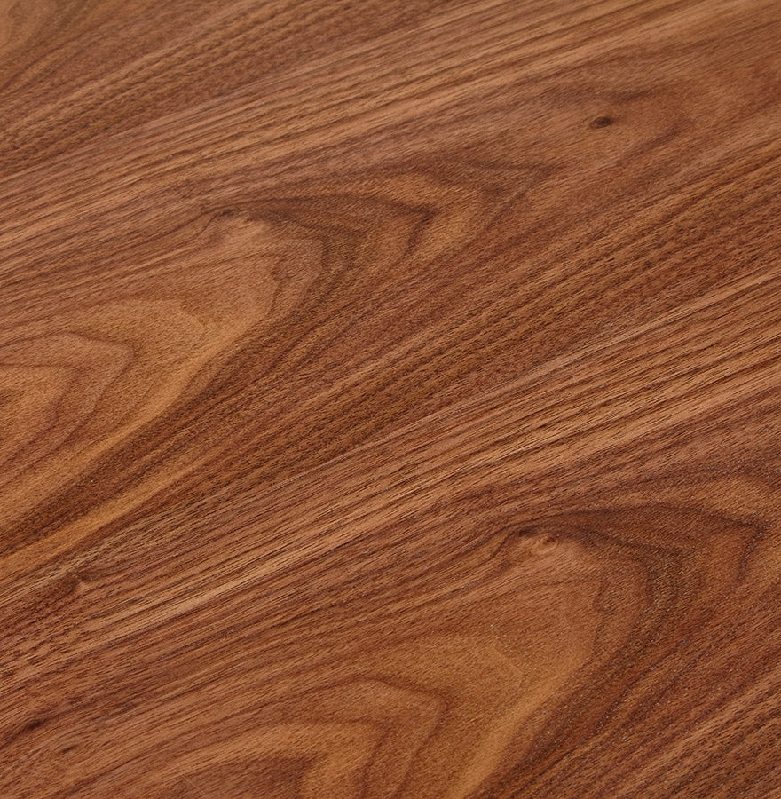 Veridion | Luxe vergadertafel met notenhout en wit metaal – 160x160 cm