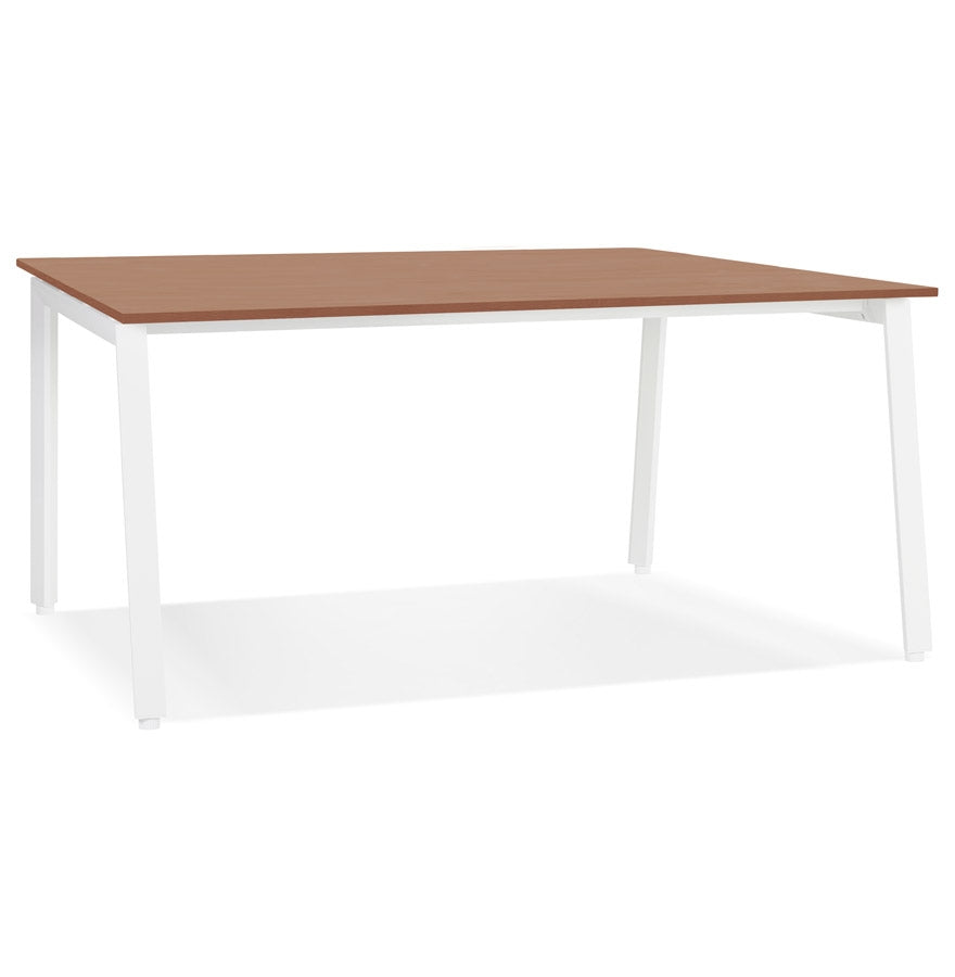 Amadore | Rechteckiger Design-Tisch – edles Holz und modernes Metall