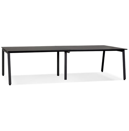 Aristelle | Dubbele Rechte Bureau – Luxe Hout en Metaal – Ruimtebesparend Design-OfficeKing