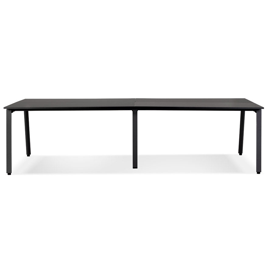 Aristelle | Dubbele Rechte Bureau – Luxe Hout en Metaal – Ruimtebesparend Design-OfficeKing