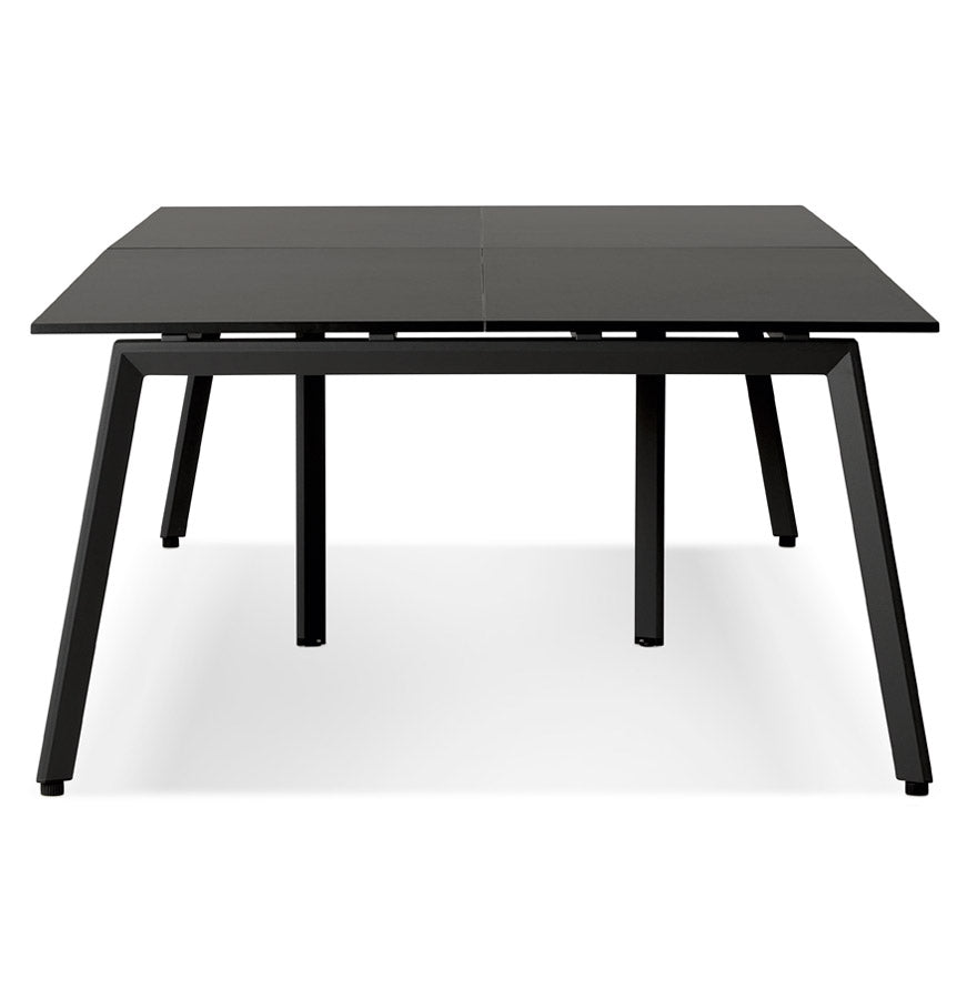 Aristelle | Dubbele Rechte Bureau – Luxe Hout en Metaal – Ruimtebesparend Design-OfficeKing