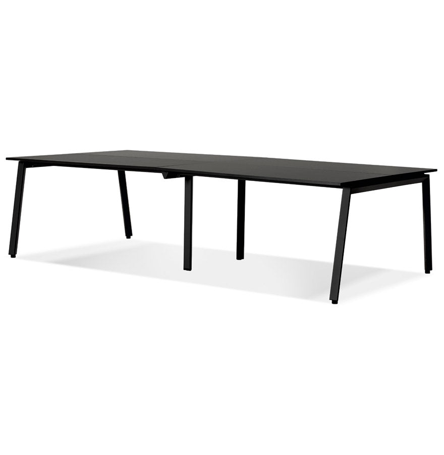 Aristelle | Dubbele Rechte Bureau – Luxe Hout en Metaal – Ruimtebesparend Design-OfficeKing
