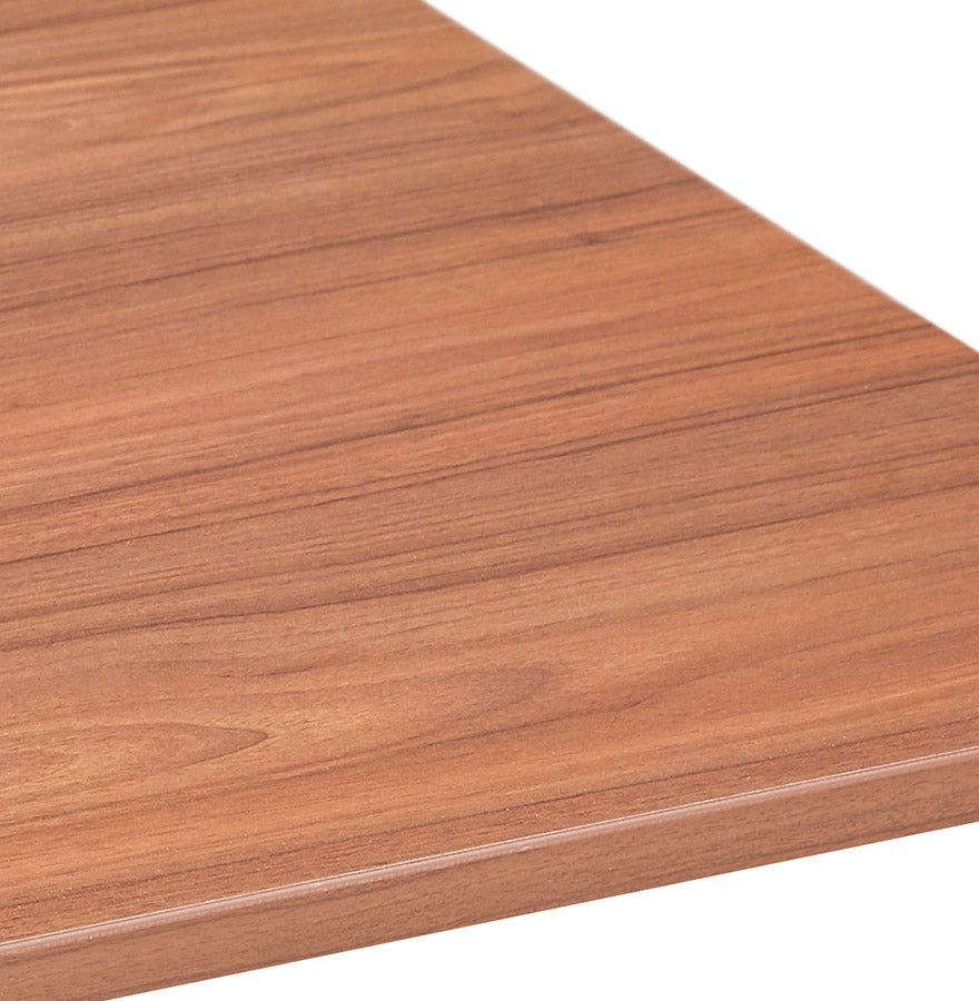 Amalfi | Luxe Dubbele Bureau met Notenhout en Wit Metaal - Elegant en Ruimtelijk