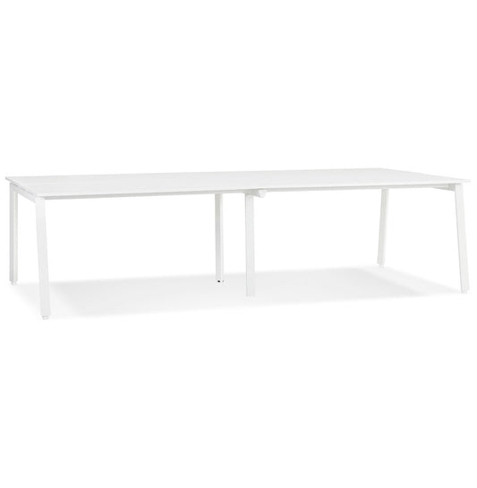 Amarion | Dubbel Rechte Bureau – Luxe Hout & Metaal – 280x140 cm-OfficeKing