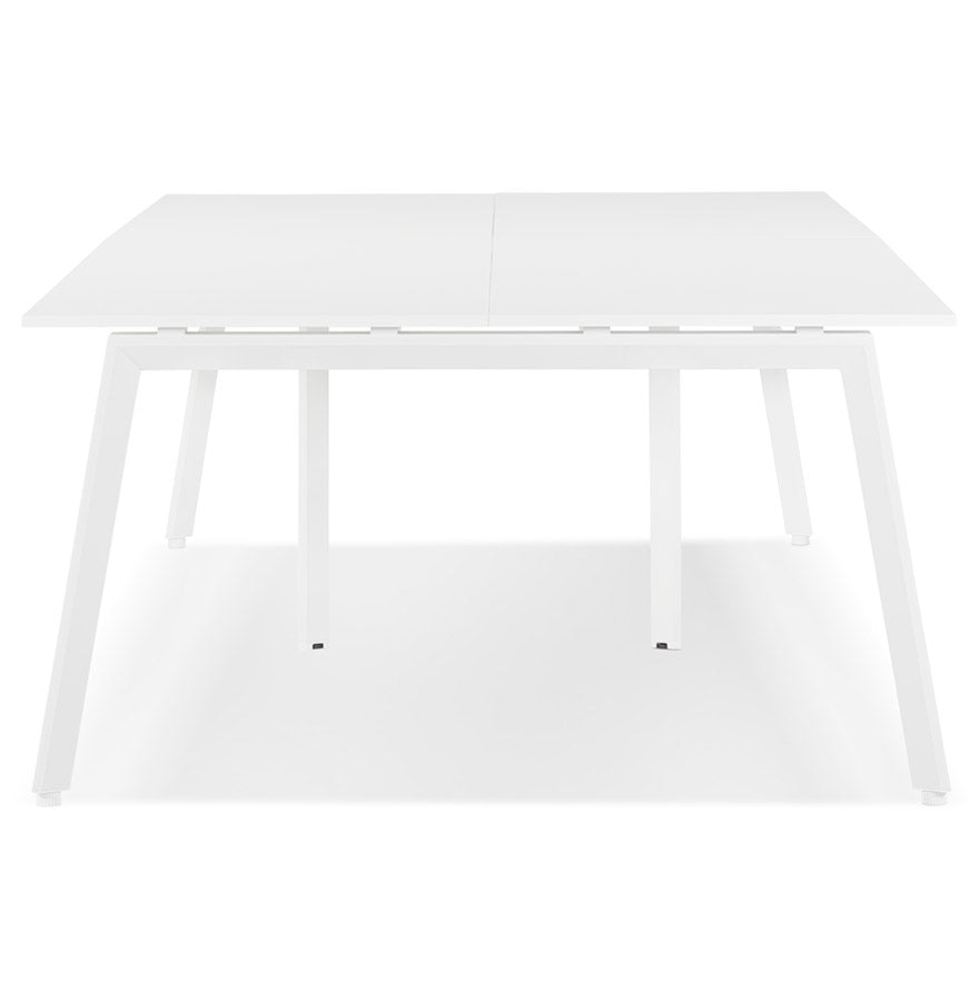 Amarion | Dubbel Rechte Bureau – Luxe Hout & Metaal – 280x140 cm-OfficeKing