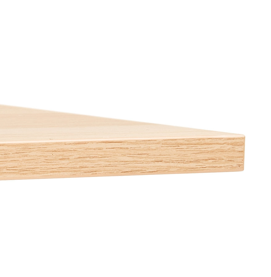 Amadeo | Vergadertafel en Benchbureau – luxe design van natuurlijk hout en zwart metaal-OfficeKing