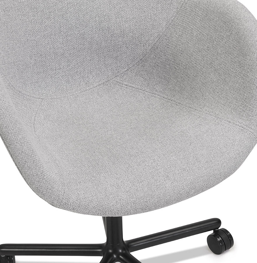 Aurelia | Luxe lichtgrijze bureaustoel met armleuningen - Ergonomisch en stijlvol