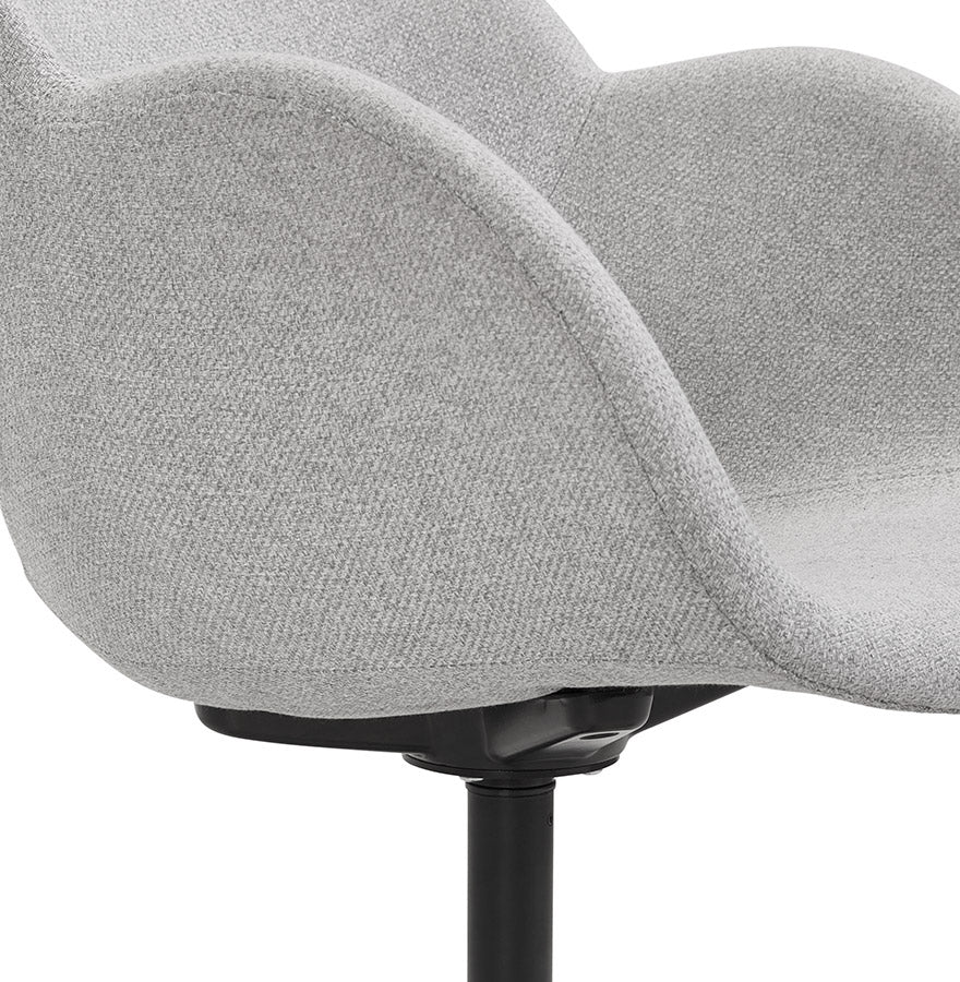 Aurelia | Luxe lichtgrijze bureaustoel met armleuningen - Ergonomisch en stijlvol
