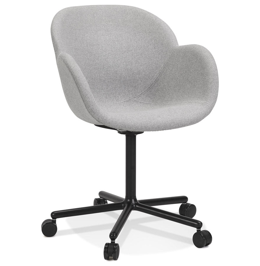Aurelia | Luxe lichtgrijze bureaustoel met armleuningen - Ergonomisch en stijlvol