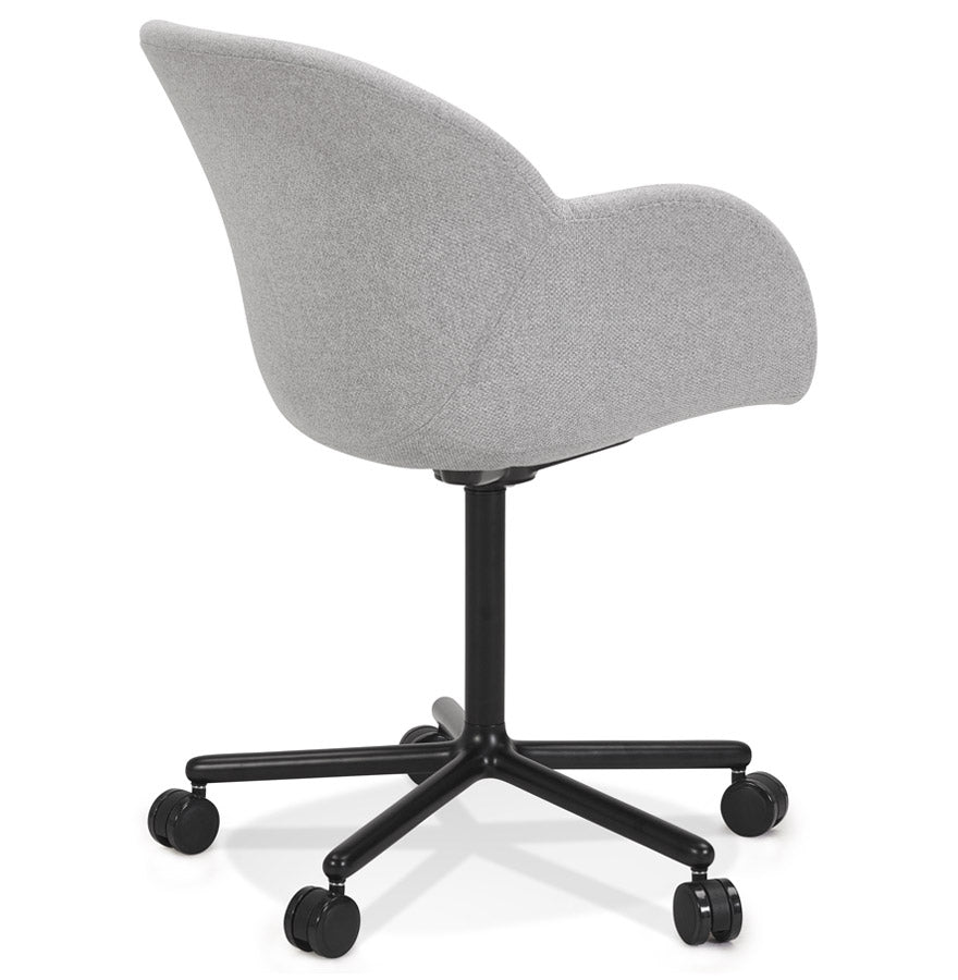 Aurelia | Luxe lichtgrijze bureaustoel met armleuningen - Ergonomisch en stijlvol
