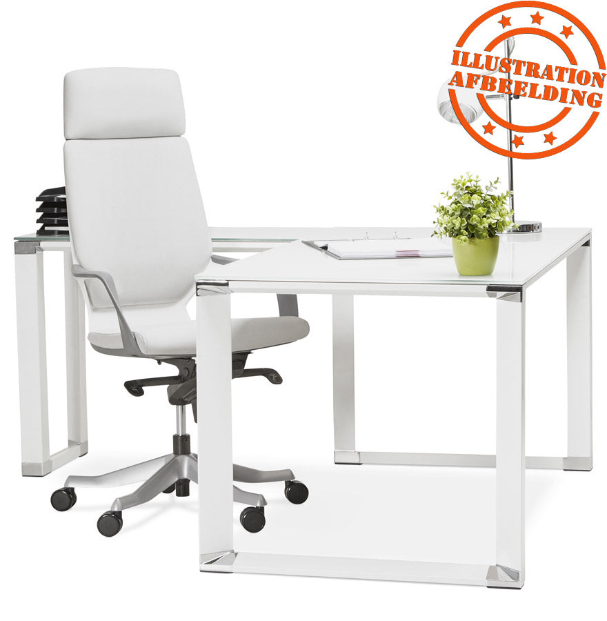 Brevina | Luxe bureaustoel in grijze stof – ergonomisch en stijlvol