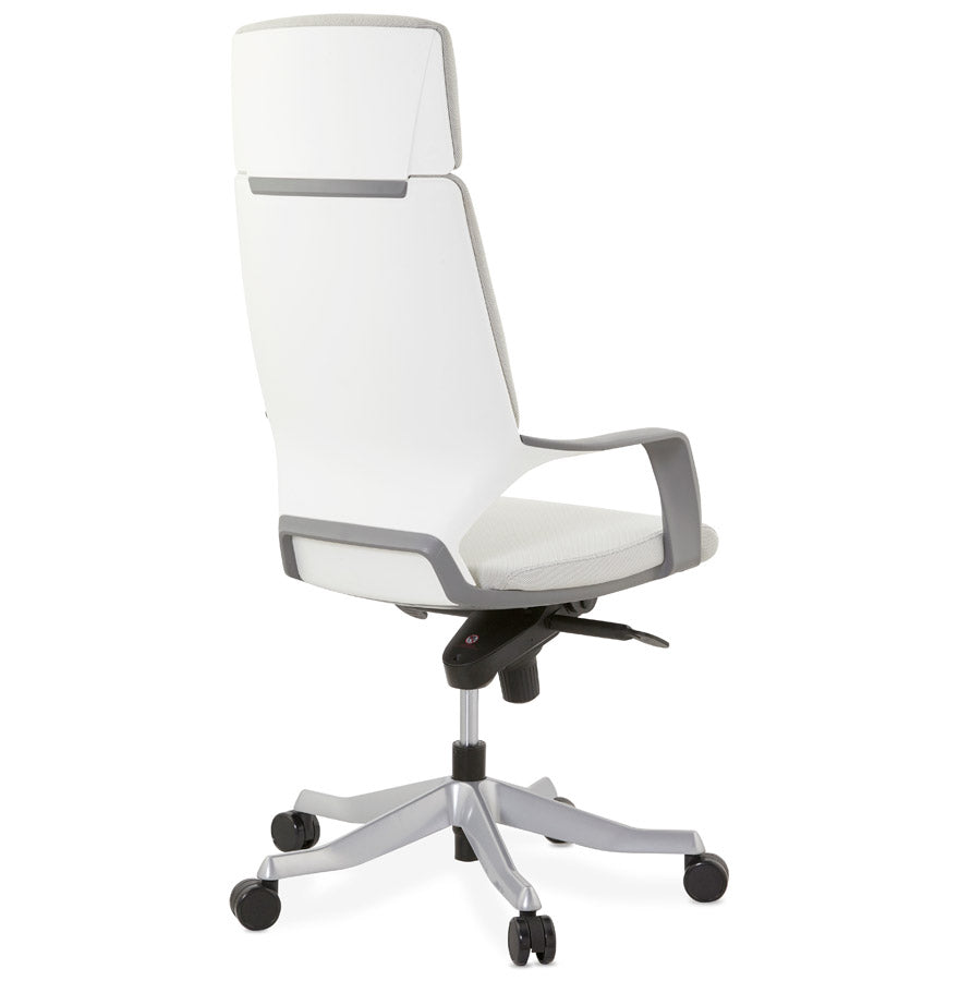 Brevina | Luxe bureaustoel in grijze stof – ergonomisch en stijlvol