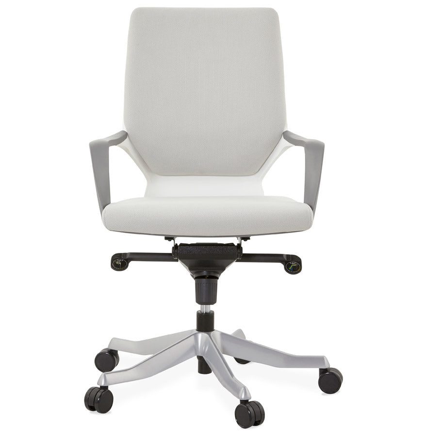 Brevina | Luxe bureaustoel in grijze stof – ergonomisch en stijlvol