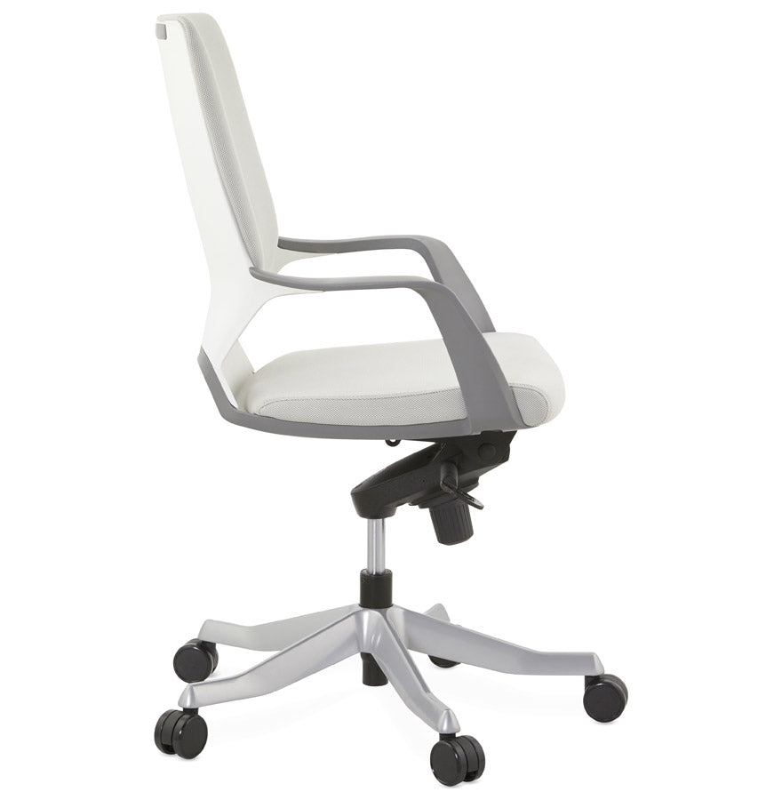 Brevina | Luxe bureaustoel in grijze stof – ergonomisch en stijlvol