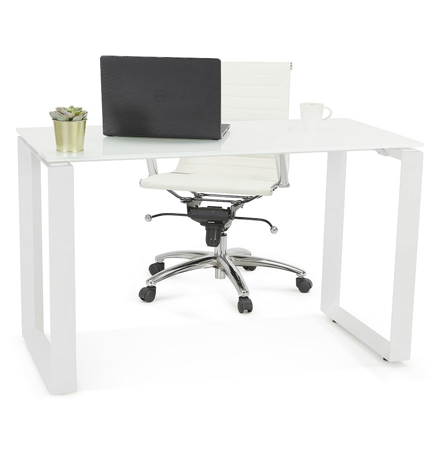 Brevira | Luxe vergadertafel met natuurlijke afwerking en zwart metaal - 140x140 cm