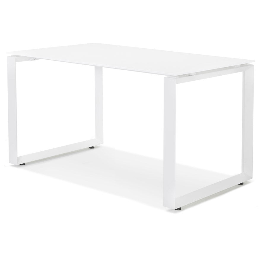 Aurelia | Elegante Bürotisch aus Glas und Metall – zeitloses Design – 120x60 cm-OfficeKing