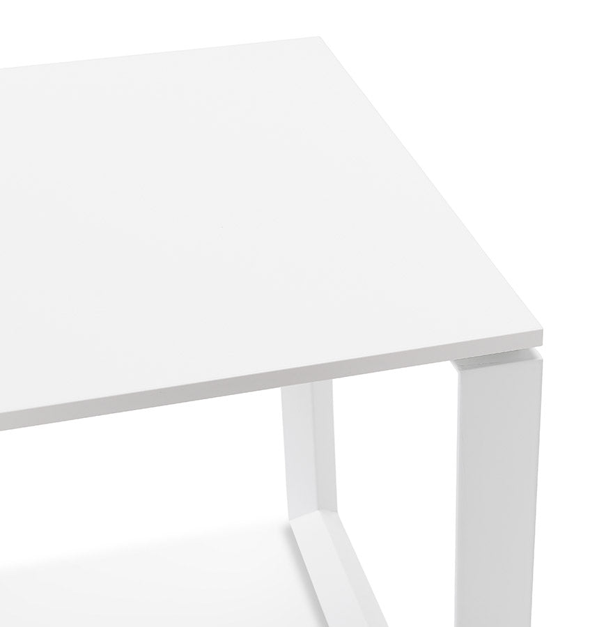 Arboreal | Elegante Bureautafel – wit hout & metaal – compact 120x60 cm-OfficeKing