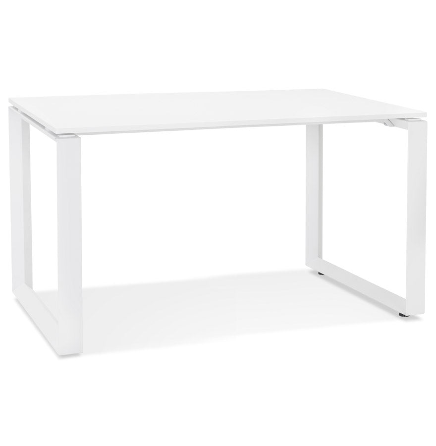 Arboreal | Elegante Bureautafel – wit hout & metaal – compact 120x60 cm-OfficeKing