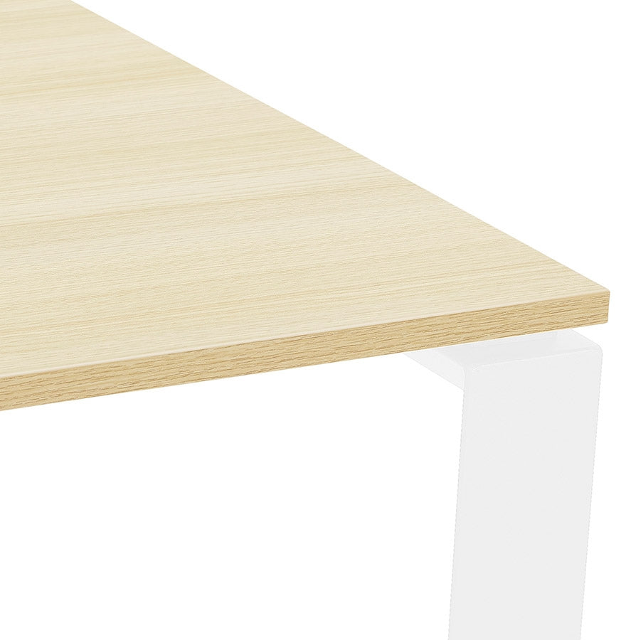 Brevano | Luxe vergadertafel met natuurlijke afwerking – 160x160 cm