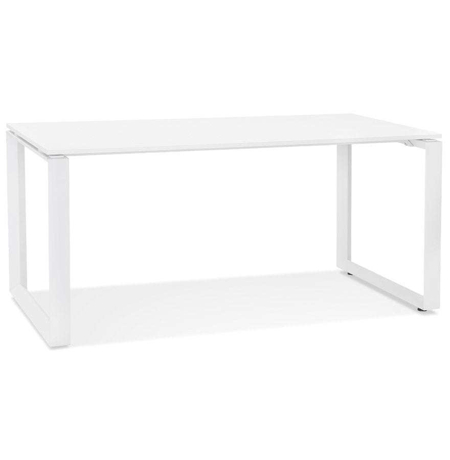 Aurelia | Elegante Bureau van Wit Hout en Metaal – Ruimtelijk en Stijlvol-OfficeKing