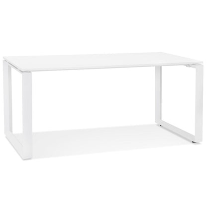 Aurelia | Elegante Bureau van Wit Hout en Metaal – Ruimtelijk en Stijlvol-OfficeKing