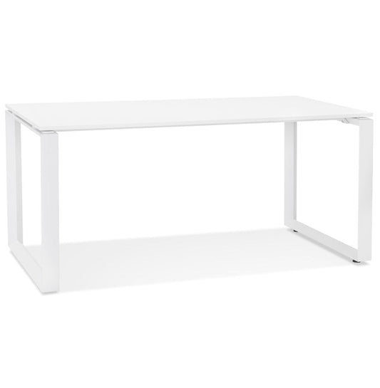 Aurelia | Elegante Bureau van Wit Hout en Metaal – Ruimtelijk en Stijlvol-OfficeKing