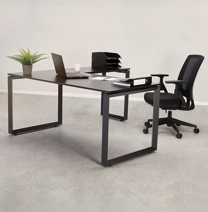 Brevon | Elegante Bureau van Hout en Metaal – Ruimtelijk en Stijlvol-OfficeKing