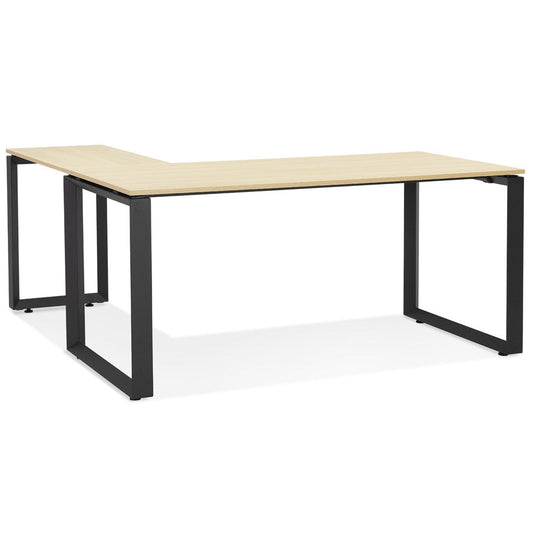 Brixley | Luxe hoekbureau in hout en metaal – stijlvol en functioneel-OfficeKing
