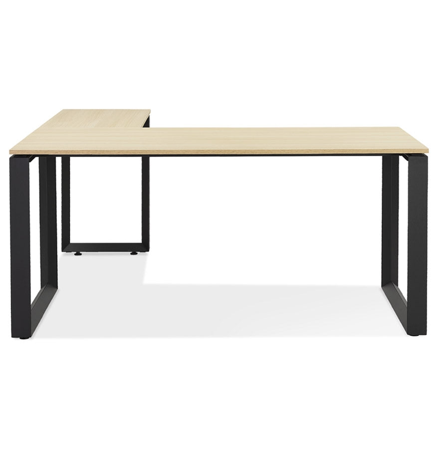 Brixley | Luxe hoekbureau in hout en metaal – stijlvol en functioneel-OfficeKing