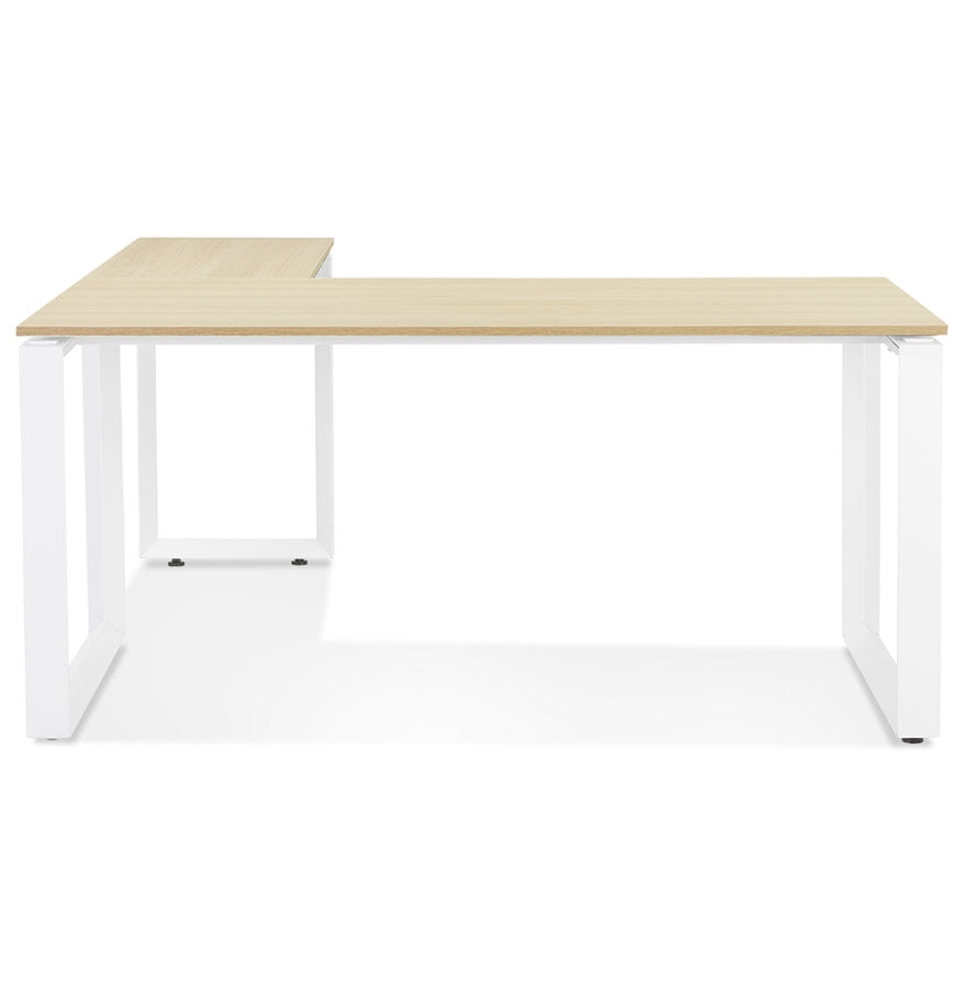 Brevon | Luxe hoekbureau van hout en metaal – stijlvol en functioneel-OfficeKing