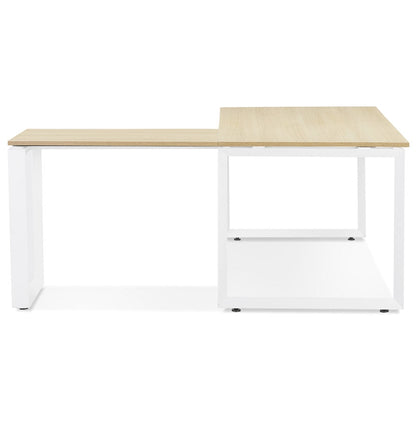 Brevon | Luxe hoekbureau van hout en metaal – stijlvol en functioneel-OfficeKing