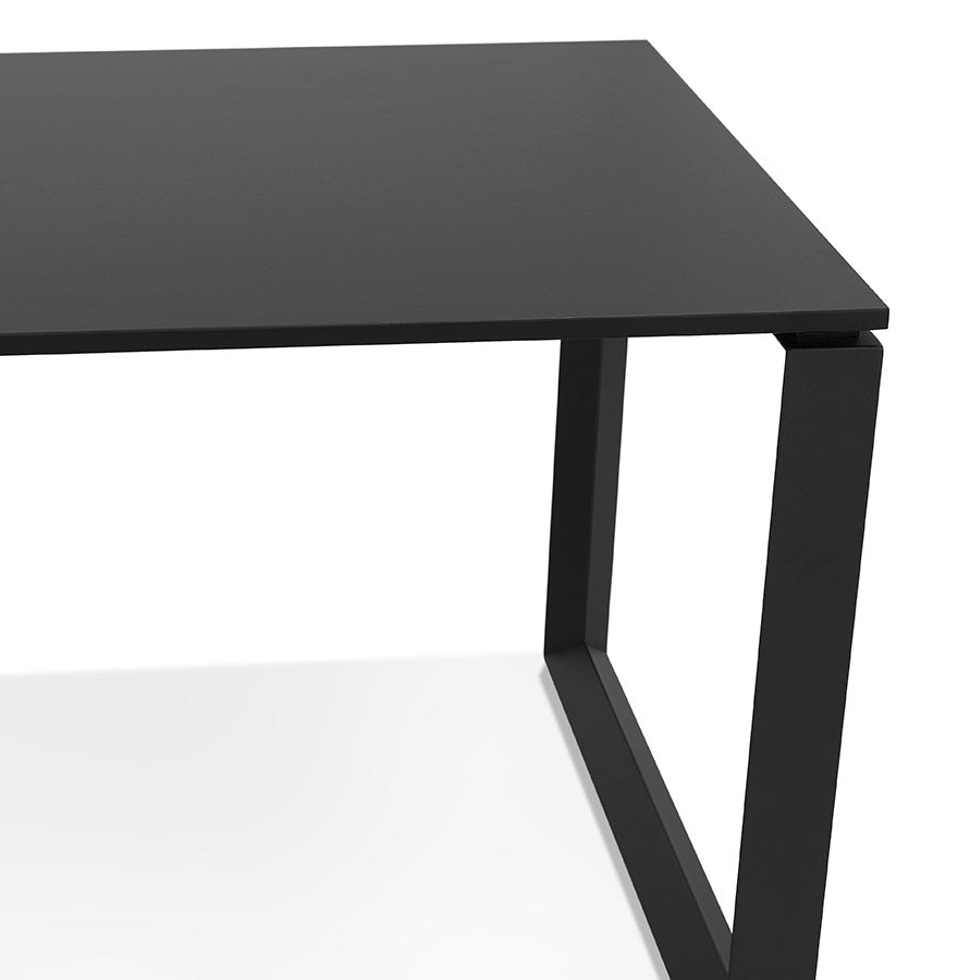 Noxara | Elegante Bureau van Zwart Hout en Metaal – Ruimtelijk en Stijlvol-OfficeKing