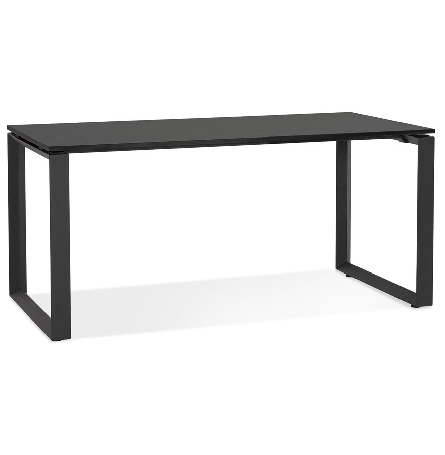 Noxara | Elegante Bureau van Zwart Hout en Metaal – Ruimtelijk en Stijlvol-OfficeKing